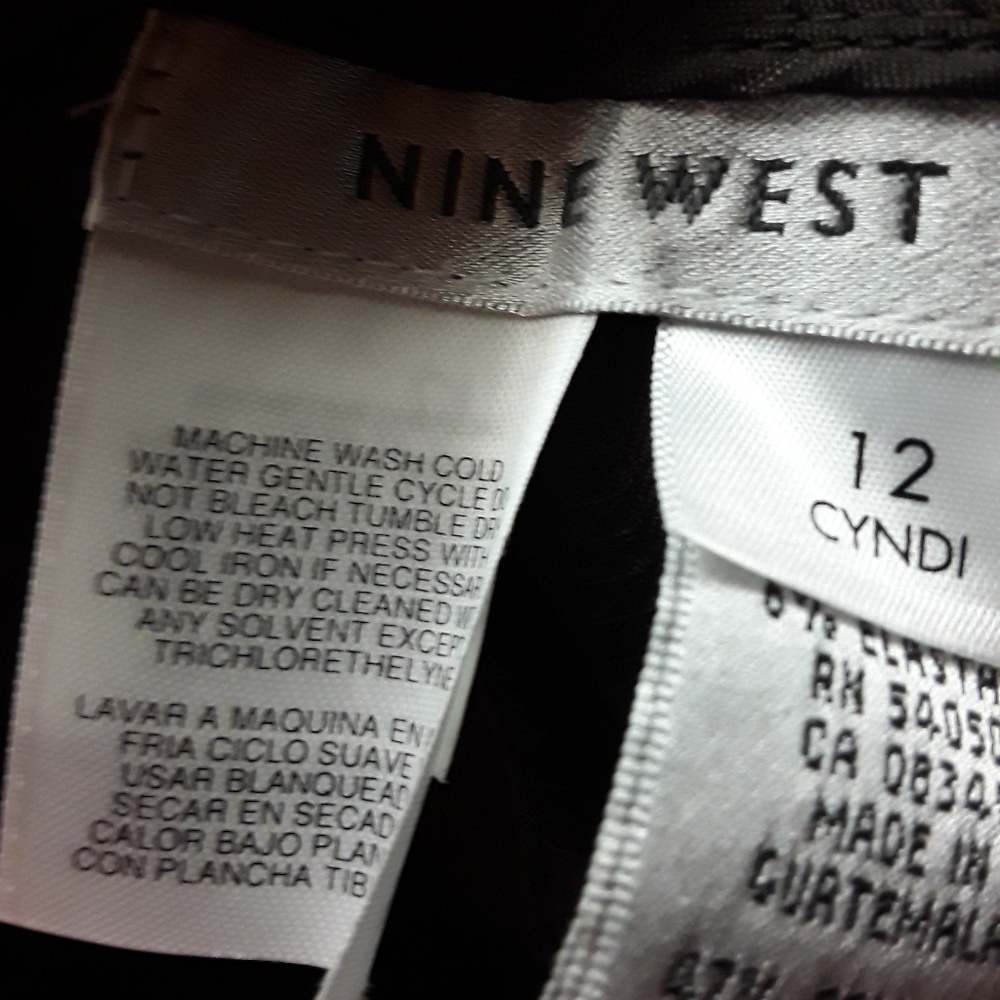 Nine West Sz 12 pants brown trousers NWT - Picture 3 of 8